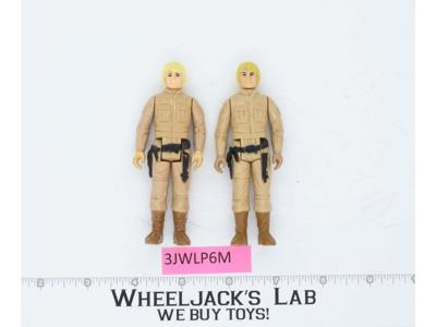 Lot of 2 Luke Skywalker Bespin Star Wars 1980 Vintage Kenner Action Figures