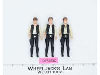 Lot of 3 Han Solo BIG HEAD Star Wars 1977 Kenner Vintage Action Figures