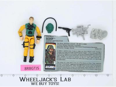 Scoop V1 100% Complete 1989 G.I. Joe Hasbro Vintage Action Figure