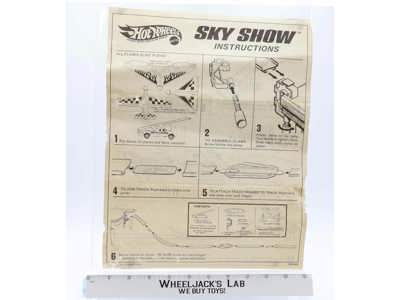 Sky Show Instructions Original Hot Wheels 1968 Mattel