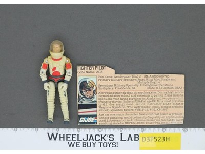 Ace V1 100% Complete G.I. Joe 1983 Hasbro Vintage Action Figure