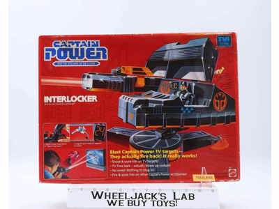 Interlocker Complete Captain Power 1987 Mattel Vintage Action Figure Vehicle