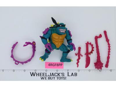 Slash PURPLE BELT YELLOW LETTERS 100% Complete Teenage Mutant Ninja Turtle TMNT