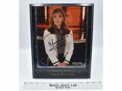 Counselor Deanna Troi Star Trek Insurrection Marina Sirtis AUTOGRAPHED Plaque