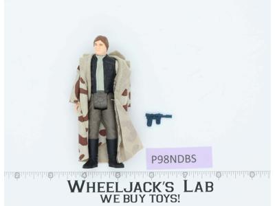 Han Solo Trench Coat 100% Complete Star Wars ROTJ 1983 Vintage Kenner NO REPRO
