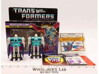 Pounce & Wingspan W/BOX 100% Complete 1986 Vintage G1 Transformers Figure
