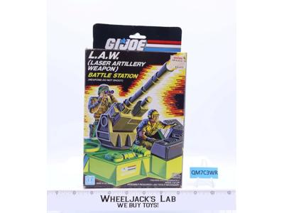 Laser Artillery Weapon L.A.W. 100% Complete W/ Box G.I. Joe 1985 Hasbro