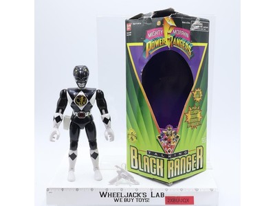 Talking Black Ranger Complete Mighty Morphin Power Rangers 1995 Bandai 8" Figure