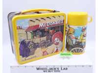 Ronald McDonald Sheriff of Cactus Canyon Metal Lunch Box W/THERMOS 1982