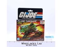 Flame Thrower Pac Rat Complete W/Box GI Joe 1983 Hasbro Action Figure Vehicle