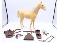 Buckskin Palomino 100% Complete W/Box Johnny West 1973 Marx Action Figure