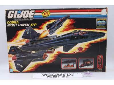 Cobra Night Raven S3P W/Strato-Viper Complete W/Box G.I. Joe 1986 Hasbro Vintage