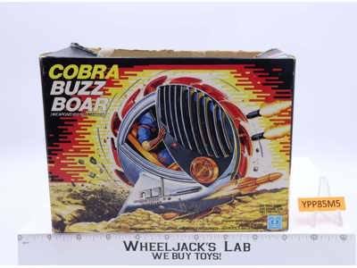Cobra Buzz Boar 100% Complete W/Box GI Joe 1987 Hasbro Vintage Action Figure