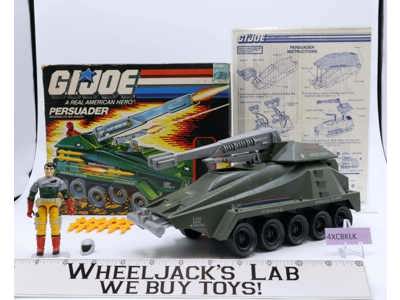 Persuader W/Backstop 100% Complete W/Box GI Joe 1987 Action Figure Vehicle