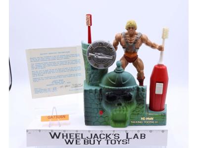 He-Man Talking Tooth Brush MOTU 1984 Mattel Masters of the Universe Vintage