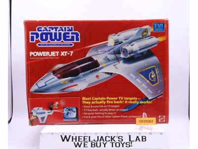 Powerjet XT-7 Complete Captain Power 1987 Mattel Vintage Action Figure Vehicle