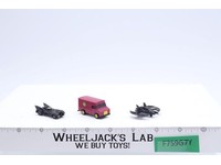 Micro Batmobile Batwing Joker Van BATMAN DC Comics Die Cast Metal 1989 Ertl 2498