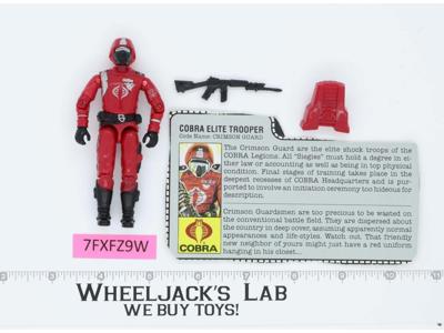 Crimson Guard V1 HOLLOW 100% Complete G.I. Joe 1985 Hasbro Vintage Action Figure