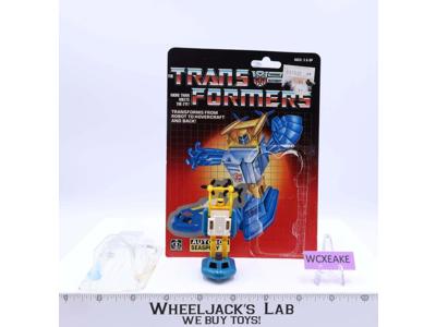 Seaspray 100% Complete W/CARDBACK & BUBBLE NEAR MINT 1985 G1 Transformers