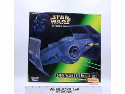 Darth Vader's Tie Fighter Complete W/Box Star Wars POTF 1997 Hasbro Vehicle