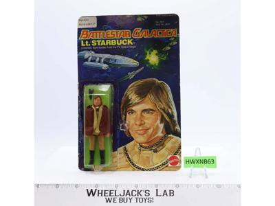 Lt. Starbuck W/Card & Bubble Battlestar Galactica 1979 Vintage Action Figure