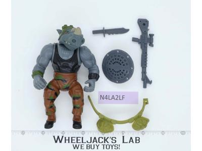 Rocksteady SOFT HEAD Complete Teenage Mutant Ninja Turtles TMNT Playmates 1988