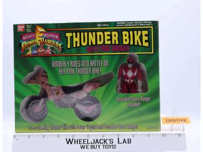 Thunder Bike W/Pink Ranger MMPR Power Rangers 1994 Bandai Action Figure Vehicle