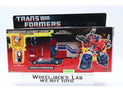 Powermaster Optimus Prime NR MINT FIGURE MIB 100% Complete 1988 G1 Transformers