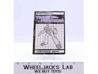 Barrage Action Figure Instruction Manual Booklet 1985 Hasbro G1 Transformers