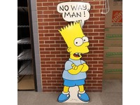 Bart Simpson No Way Man! #1 1990 Standee / Promo Cardboard Display Matt Groening