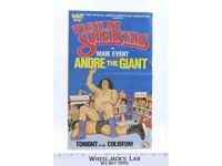 Andre The Giant Original Poster 12x7.5 1985 WWF LJN Wrestling Vintage