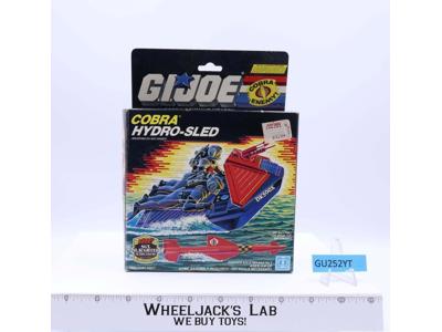 Cobra Hydro-Sled 100% Complete W/Box GI Joe 1986 Hasbro Action Figure Vehicle
