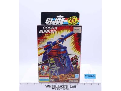 Cobra Bunker 100% Complete W/ Box GI Joe 1986 Hasbro Vintage Action Figure