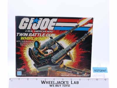 Twin Battle Gun Whirlwind W/ NICE Box Complete GI Joe 1983 Hasbro Vehicle