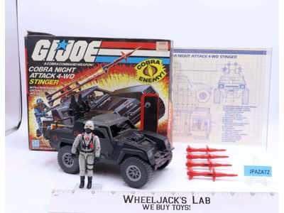 Stinger With Driver & Box 100% Complete G.I. Joe 1984 Hasbro Vintage Vehicle