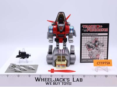 Slag 100% Complete 1985 Vintage G1 Transformers Triceratops Action Figure