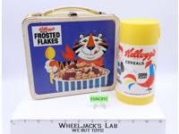 Kellogg's Cereal Brands Metal Lunchbox W/Thermos Aladdin 1969 Vintage