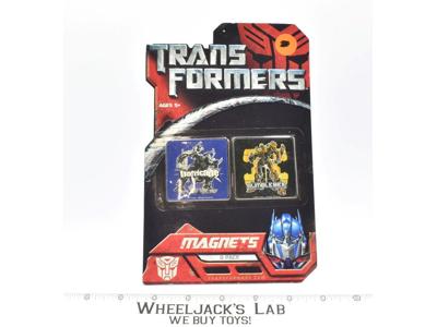 2 Pack Magnets Bumblebee Barricade Transformers 2007 Noteworthy NEW SEALED