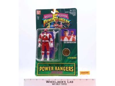 Auto Morphin Jason Red Ranger Mighty Morphin Power Rangers 1994 Bandai NEW MOSC