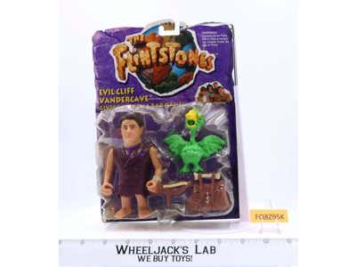Evil Cliff Vandercave The Flintstones 1993 Mattel Action Figure NEW MOSC SEALED