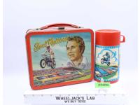 Evel Knievel Metal Lunchbox W/THERMOS Aladdin 1974 Vintage