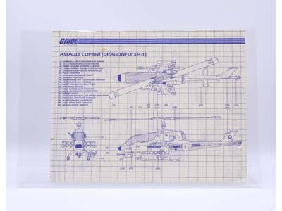Assault Copter (Dragonfly XH-1) 1983 ORIGINAL Instructions/ Blueprints G.I. Joe