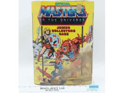 Action Figure Jumbo Collectors Case 1984 MOTU Mattel Masters of the Universe