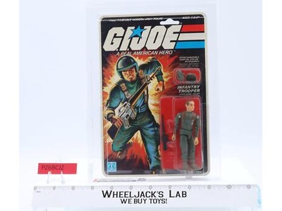 Grunt CAS GRADED 85 85/85/80 GI Joe Series 1 11-Back 1982 Hasbro NEW SEALED