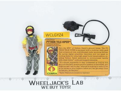 Python Tele-Vipers V2 100% Complete G.I. Joe 1989 Hasbro Vintage Action Figure