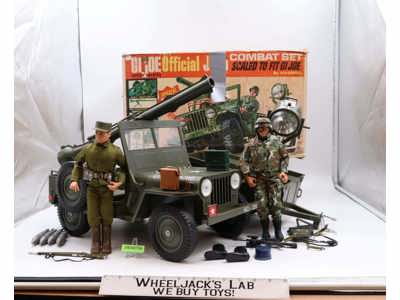 Combat Jeep 7000 W/Box GI Joe 1965 Vintage Vehicle Action Figure