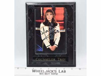 Counselor Troi Star Trek Next Generation Marina Sirtis AUTOGRAPHED Plaque