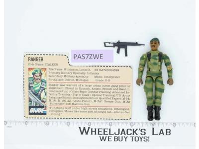 Stalker V1.5 Complete RED CARD BACK G.I. Joe 1983 Hasbro Vintage Action Figure