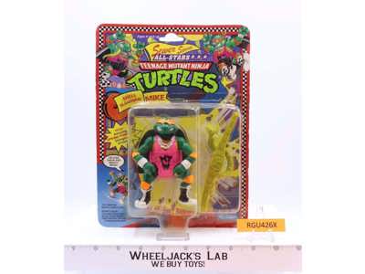 Shell Slammin' Mike Teenage Mutant Ninja Turtle Sewer Sports TMNT Playmates MOSC