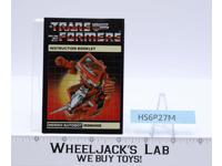 Ironhide Action Figure Instruction Manual Booklet 1984 G1 Transformers